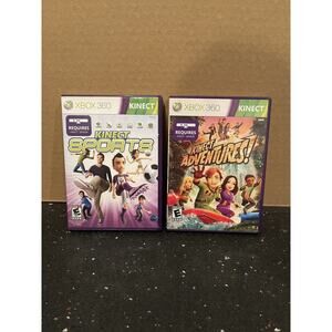 Kinect Sports - Ultimate Collection - Xbox 360 Game And Kinect Adventures Lot 2